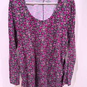 Lane Bryant long sleeve ruched t shirt 22/24